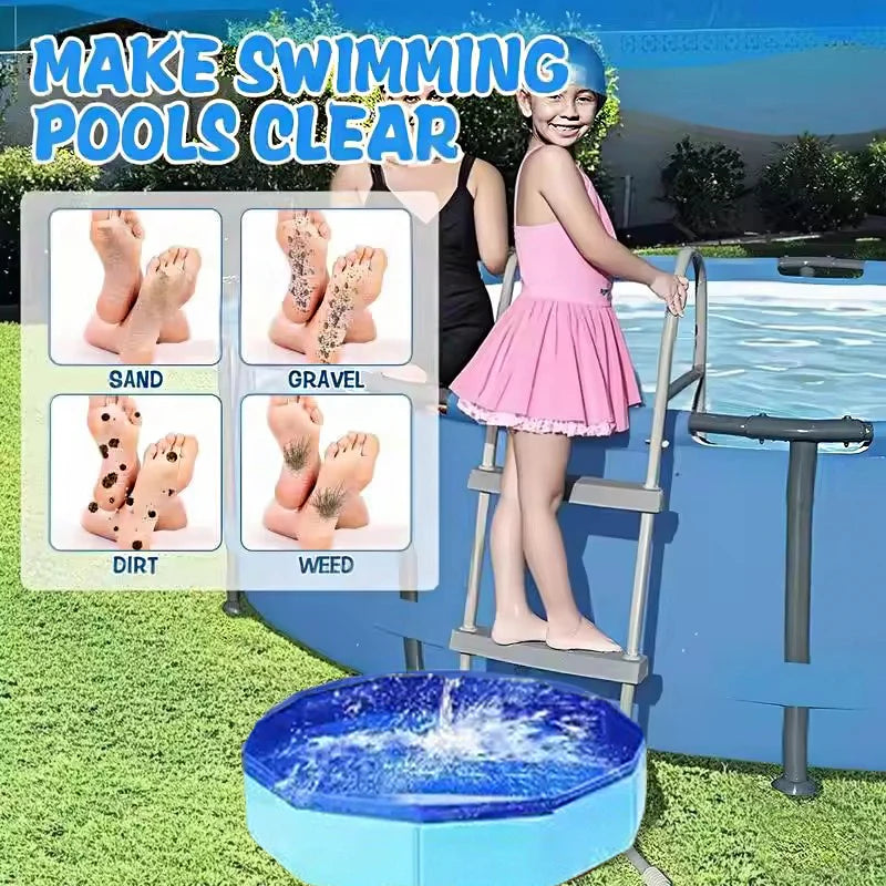 Folding Swimming Pool Basin Spa Clean Foot Bath Portable Outdoor Camping Foot Spa Basin Pool Cleaning for Swimming Pool Entrance