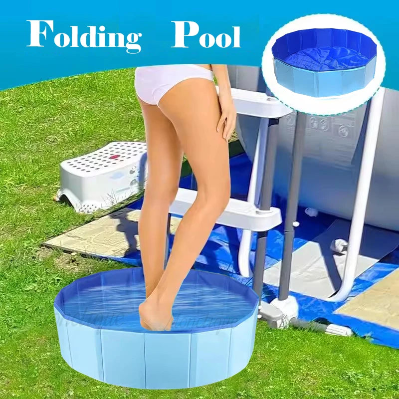 Folding Swimming Pool Basin Spa Clean Foot Bath Portable Outdoor Camping Foot Spa Basin Pool Cleaning for Swimming Pool Entrance